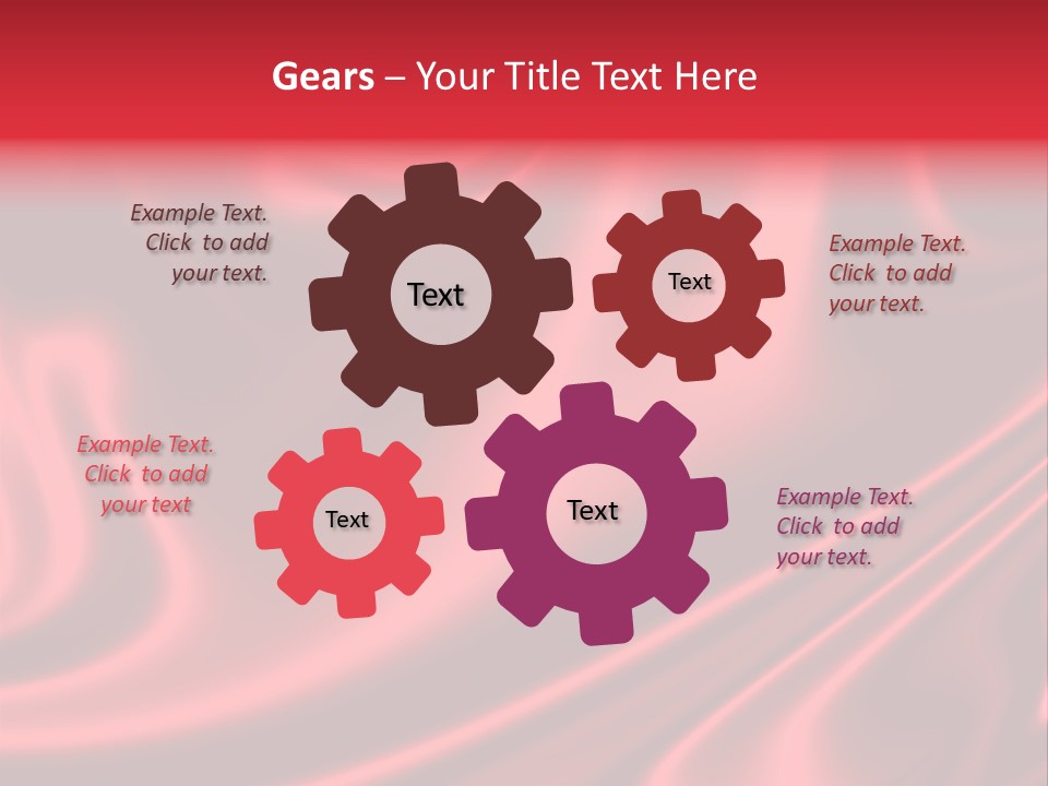 Sensuous Smooth Red Satin PowerPoint Template