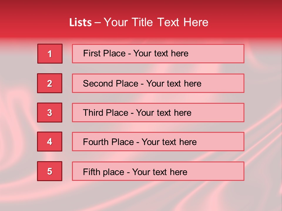 Sensuous Smooth Red Satin PowerPoint Template