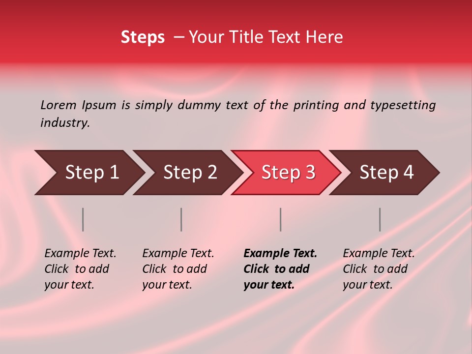 Sensuous Smooth Red Satin PowerPoint Template
