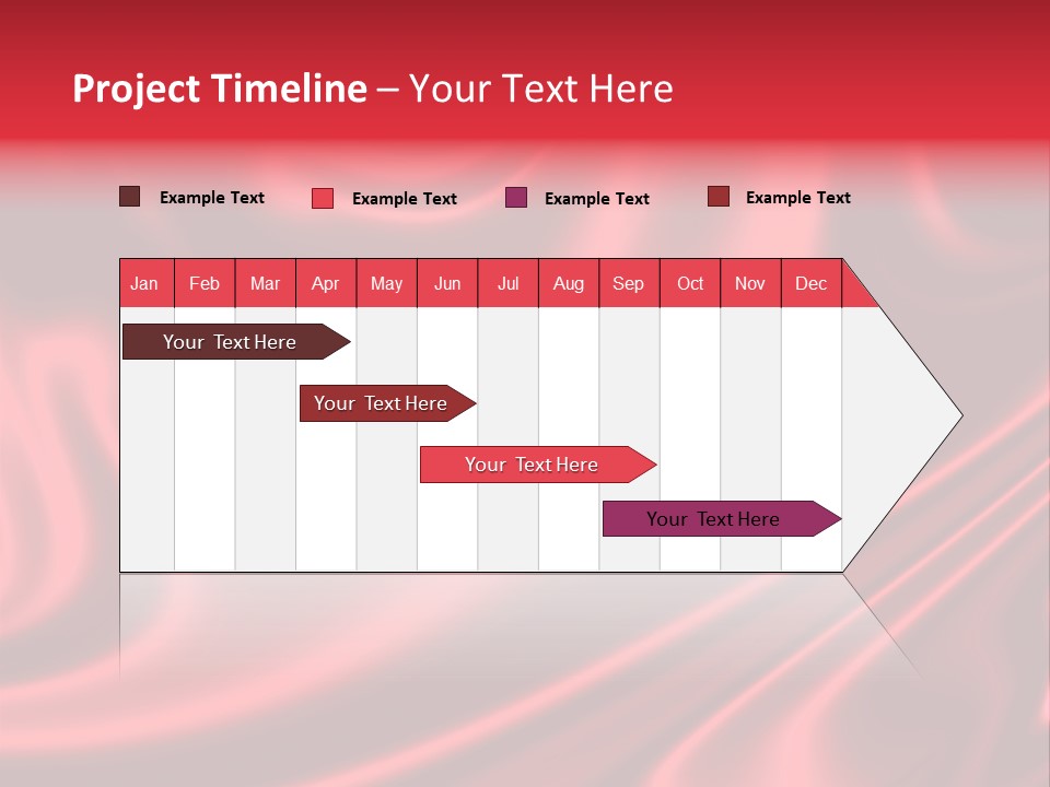 Sensuous Smooth Red Satin PowerPoint Template