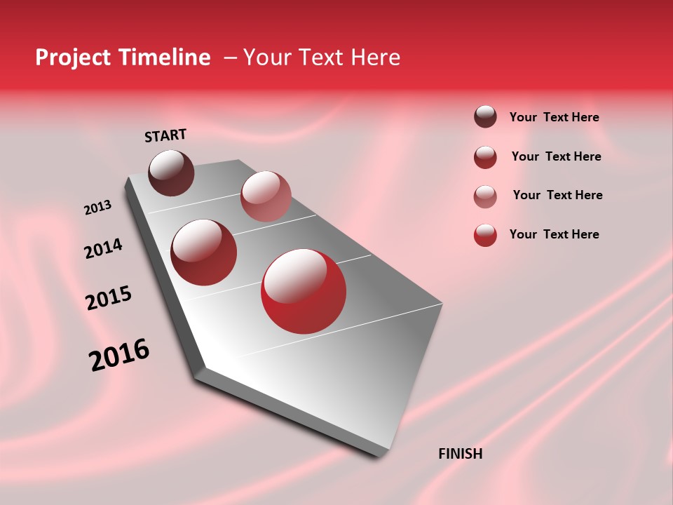 Sensuous Smooth Red Satin PowerPoint Template