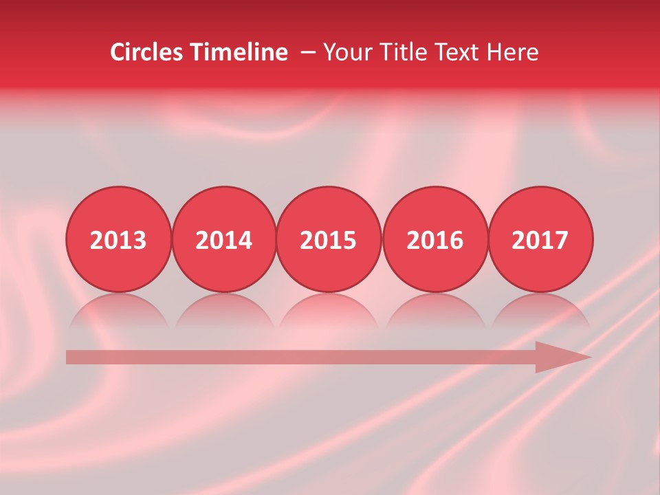 Sensuous Smooth Red Satin PowerPoint Template