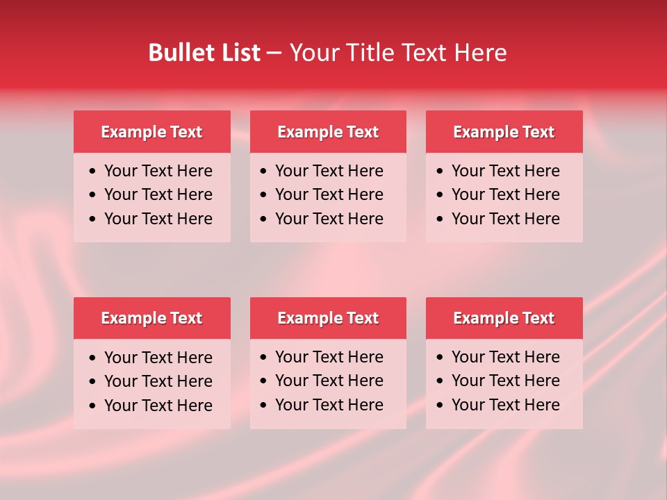 Sensuous Smooth Red Satin PowerPoint Template