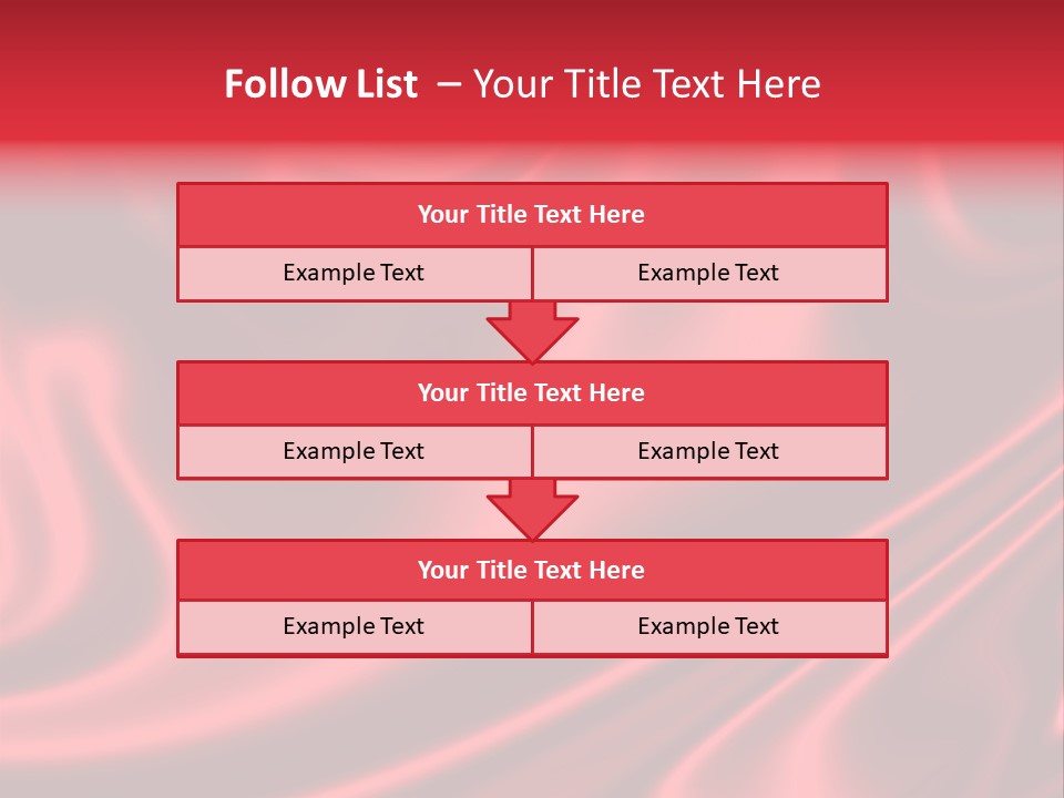 Sensuous Smooth Red Satin PowerPoint Template