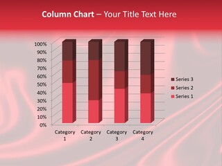 Sensuous Smooth Red Satin PowerPoint Template