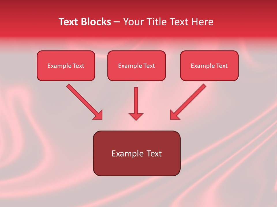 Sensuous Smooth Red Satin PowerPoint Template