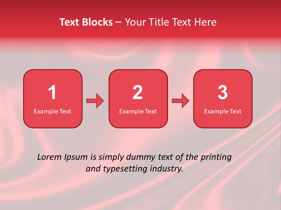Sensuous Smooth Red Satin PowerPoint Template