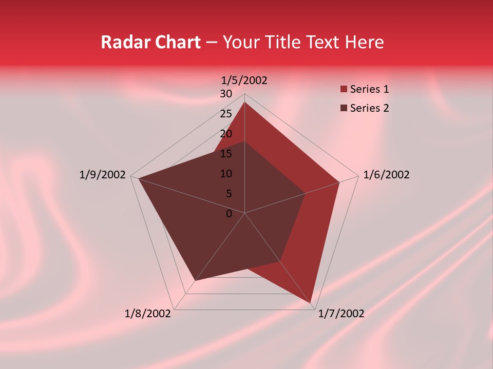 Sensuous Smooth Red Satin PowerPoint Template