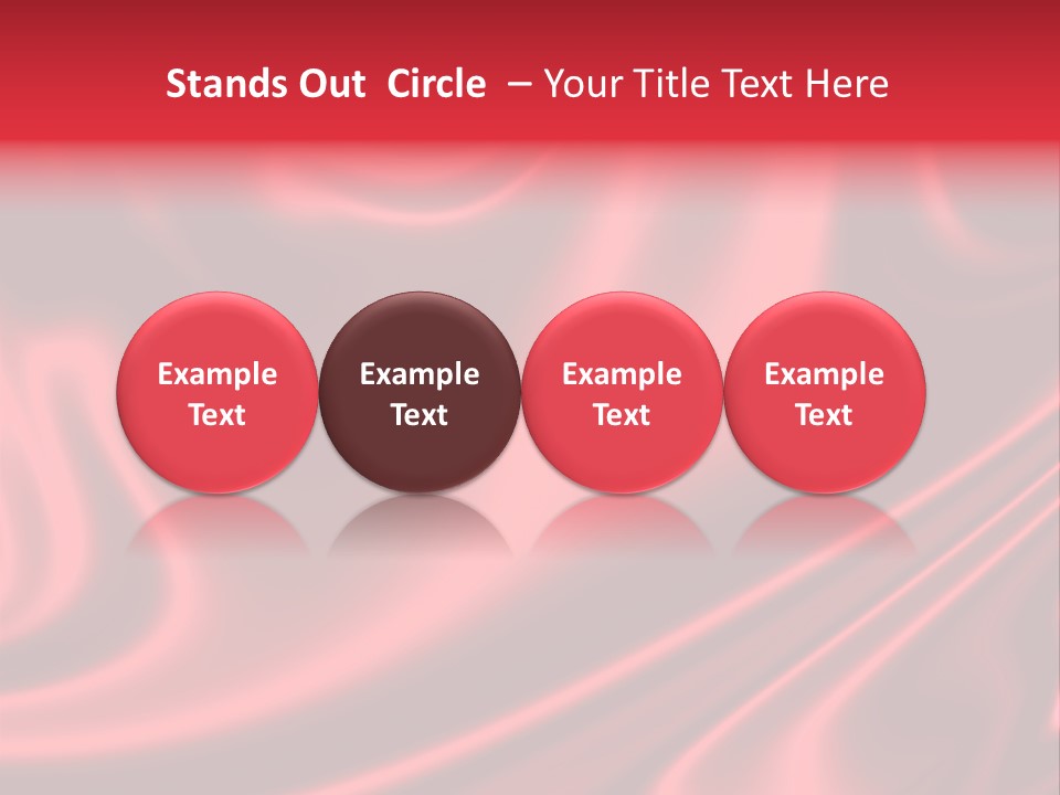Sensuous Smooth Red Satin PowerPoint Template