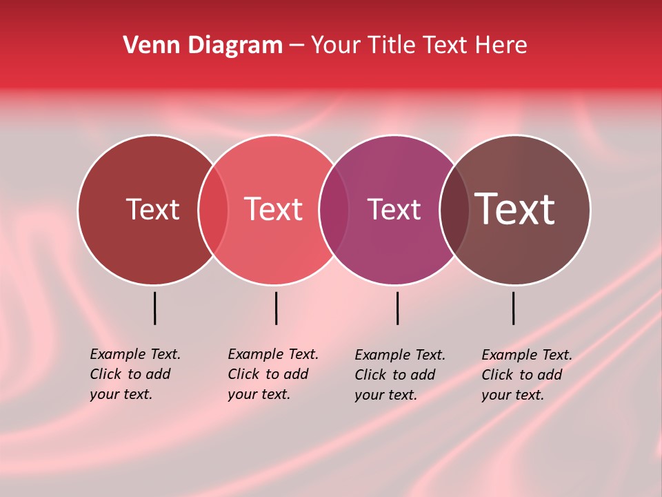 Sensuous Smooth Red Satin PowerPoint Template