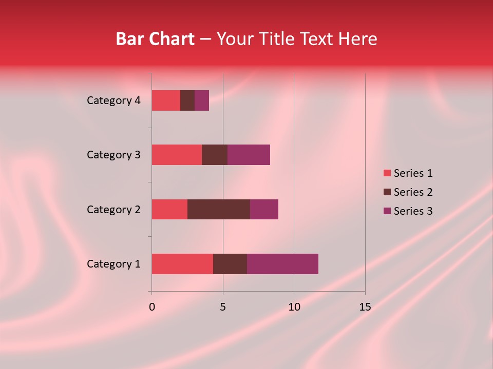 Sensuous Smooth Red Satin PowerPoint Template