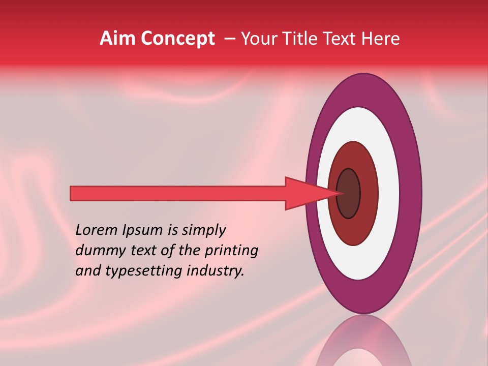 Sensuous Smooth Red Satin PowerPoint Template