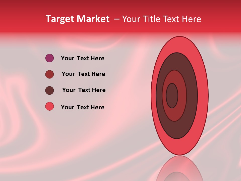Sensuous Smooth Red Satin PowerPoint Template