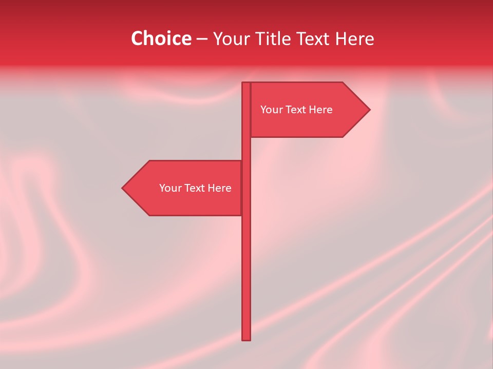Sensuous Smooth Red Satin PowerPoint Template