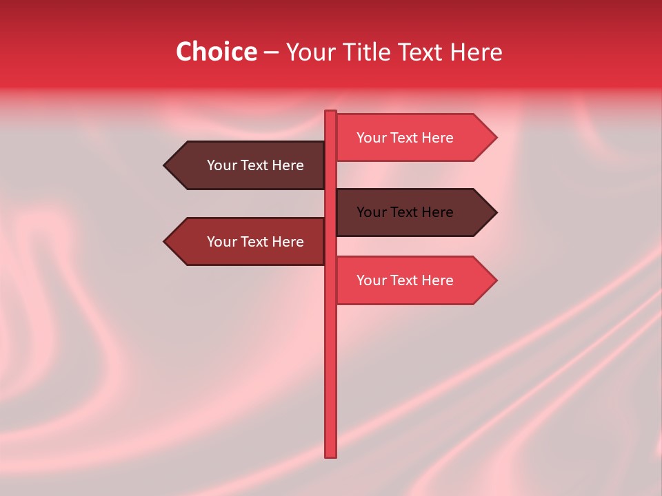 Sensuous Smooth Red Satin PowerPoint Template