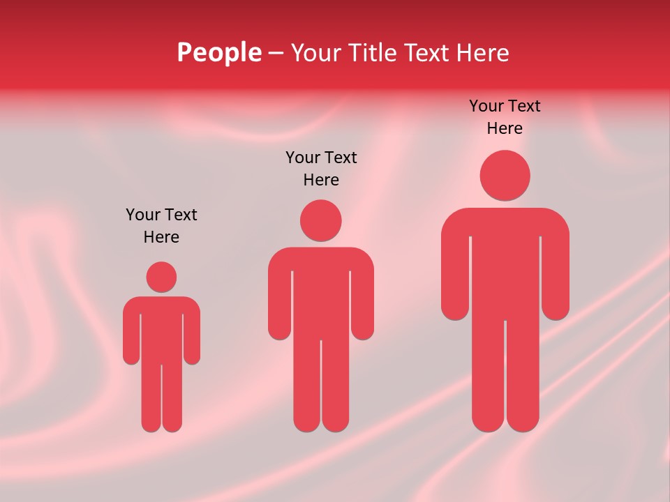 Sensuous Smooth Red Satin PowerPoint Template