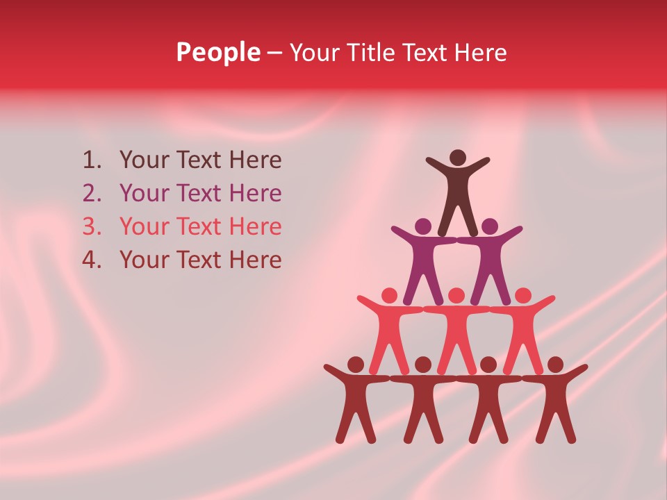 Sensuous Smooth Red Satin PowerPoint Template