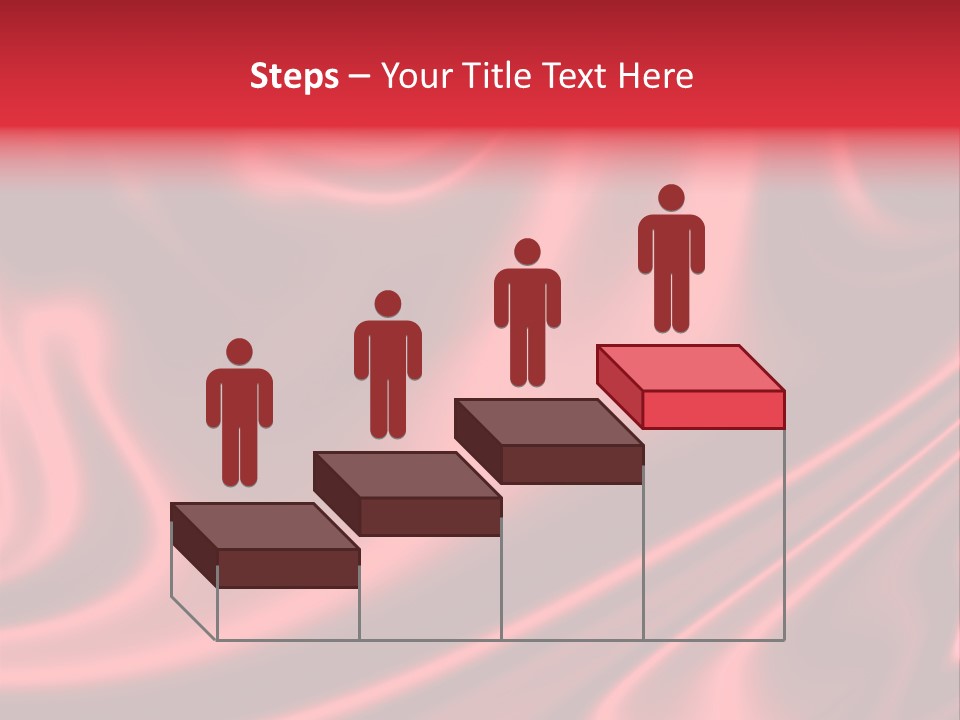 Sensuous Smooth Red Satin PowerPoint Template