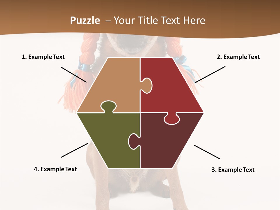 A Small Dog With A Wig On PowerPoint Template