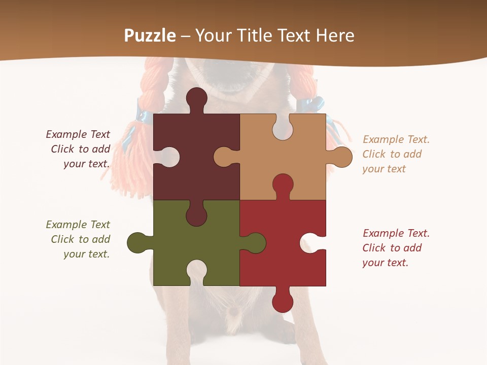 A Small Dog With A Wig On PowerPoint Template