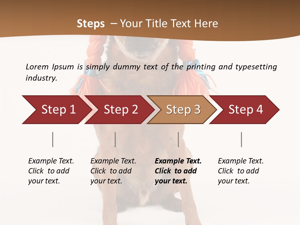 A Small Dog With A Wig On PowerPoint Template