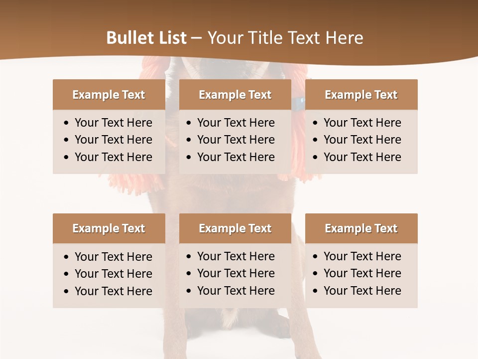 A Small Dog With A Wig On PowerPoint Template