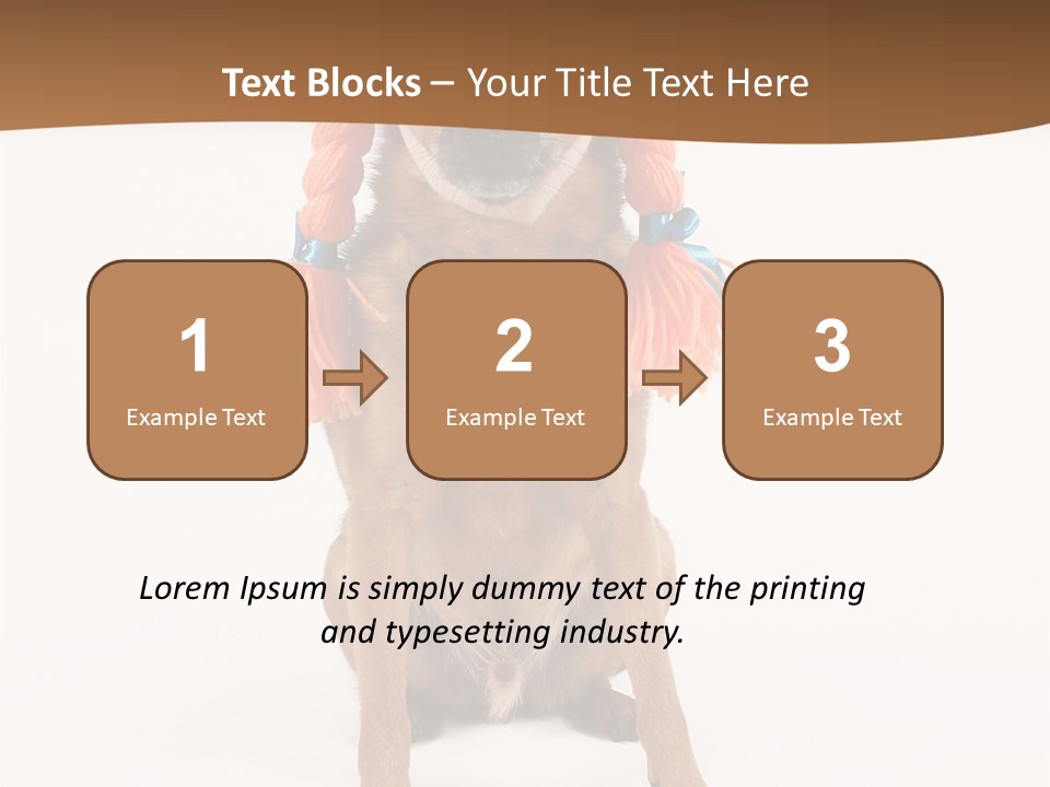 A Small Dog With A Wig On PowerPoint Template