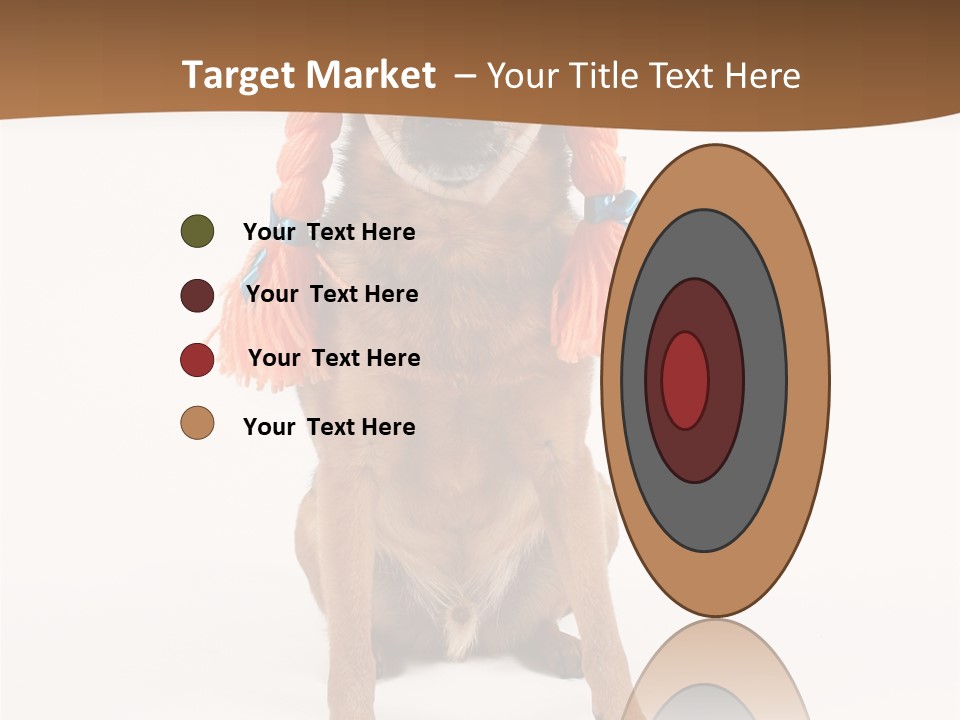 A Small Dog With A Wig On PowerPoint Template