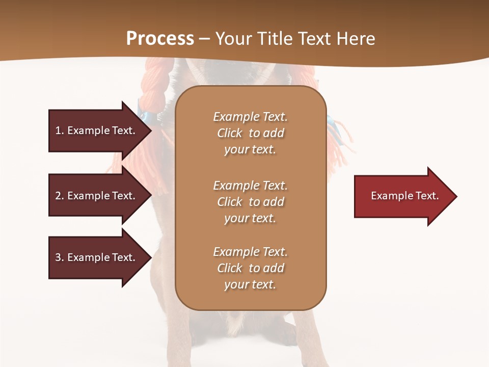 A Small Dog With A Wig On PowerPoint Template