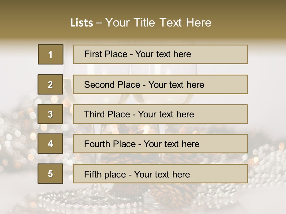 Holiday Table PowerPoint Template