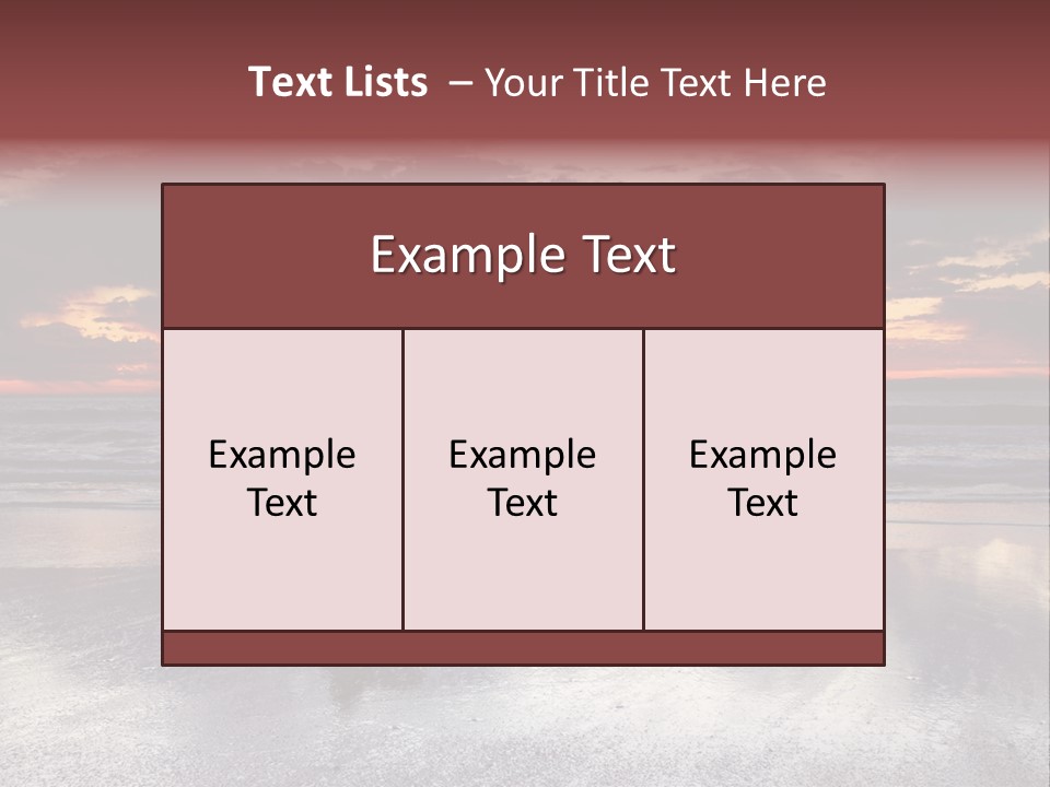 Young Female With A Surfboard Watching A Colorful Sunset. PowerPoint Template