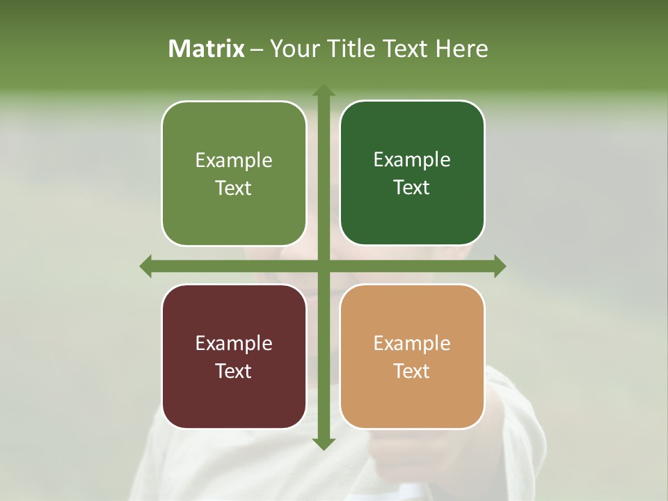 Young Boy Outside PowerPoint Template