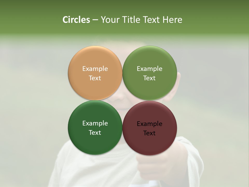 Young Boy Outside PowerPoint Template