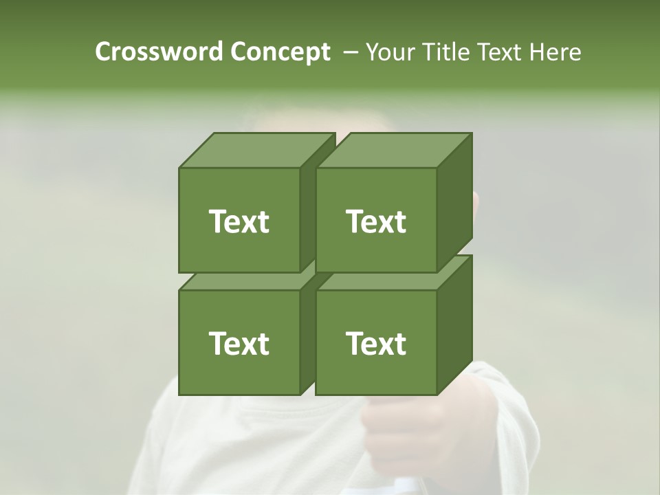 Young Boy Outside PowerPoint Template