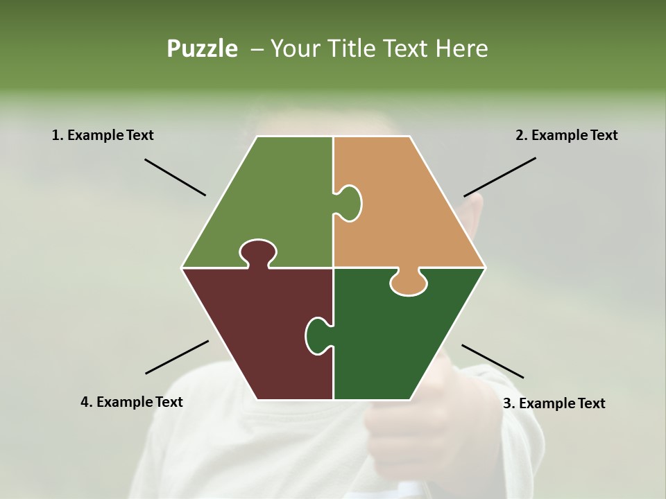 Young Boy Outside PowerPoint Template