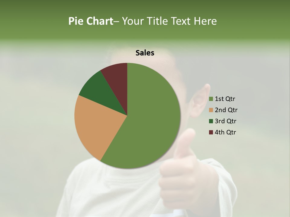 Young Boy Outside PowerPoint Template