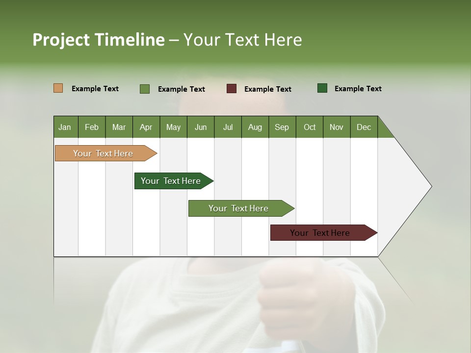 Young Boy Outside PowerPoint Template