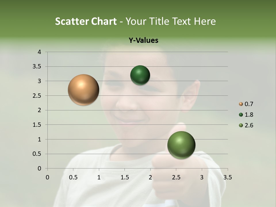 Young Boy Outside PowerPoint Template