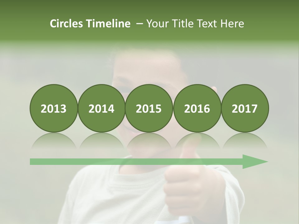 Young Boy Outside PowerPoint Template