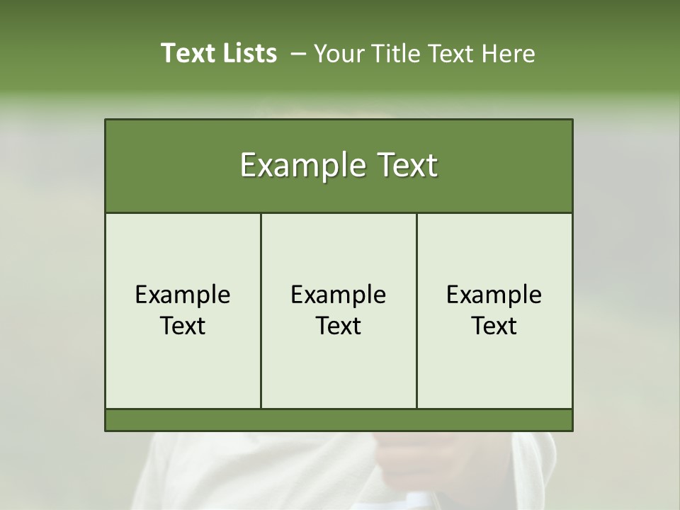 Young Boy Outside PowerPoint Template