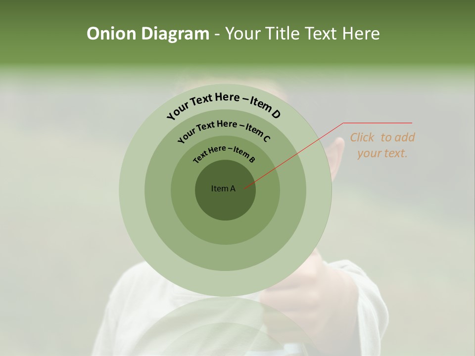 Young Boy Outside PowerPoint Template