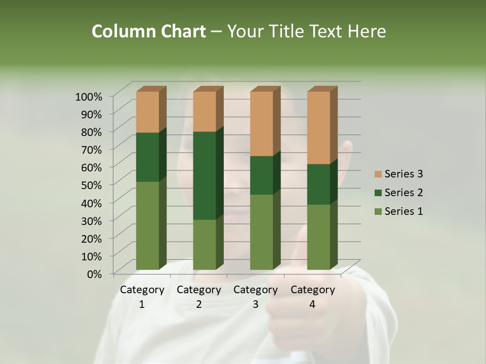 Young Boy Outside PowerPoint Template