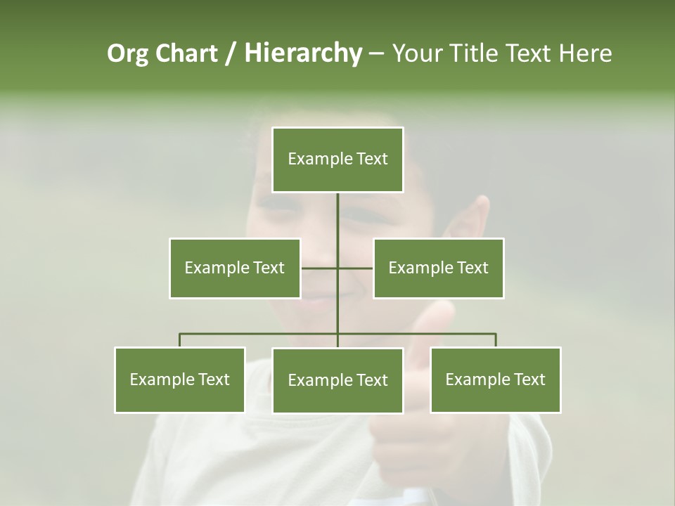 Young Boy Outside PowerPoint Template