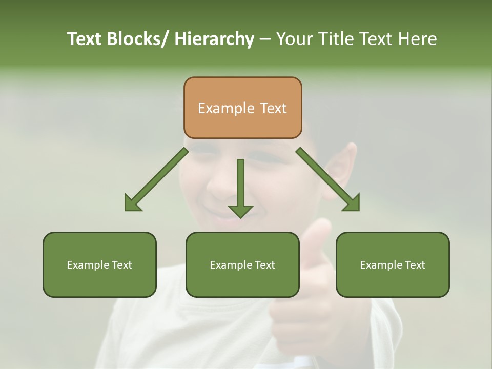 Young Boy Outside PowerPoint Template