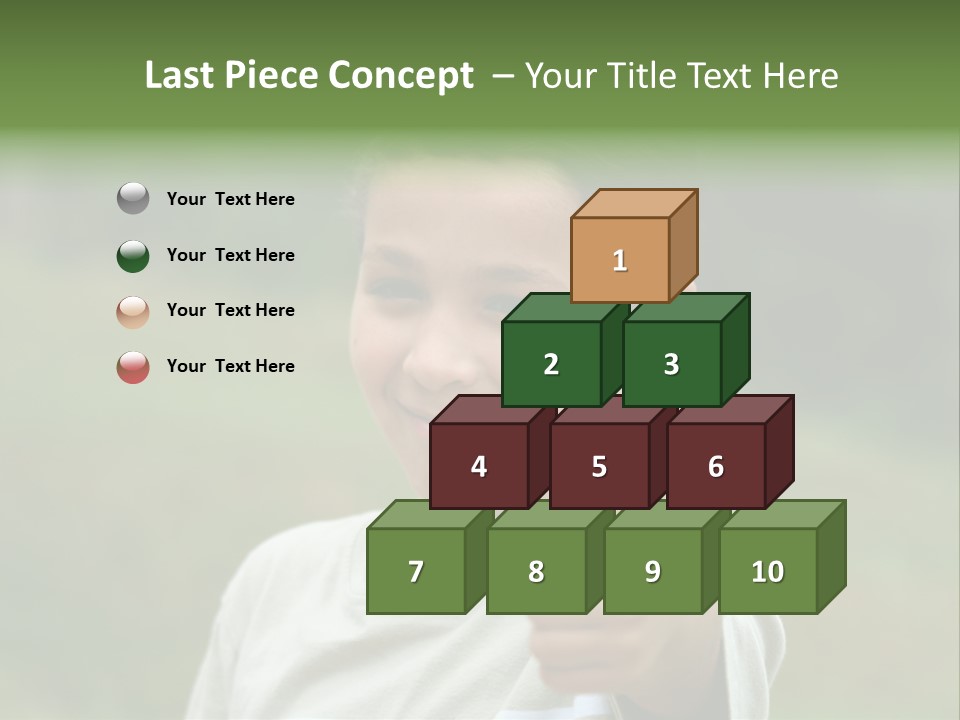 Young Boy Outside PowerPoint Template