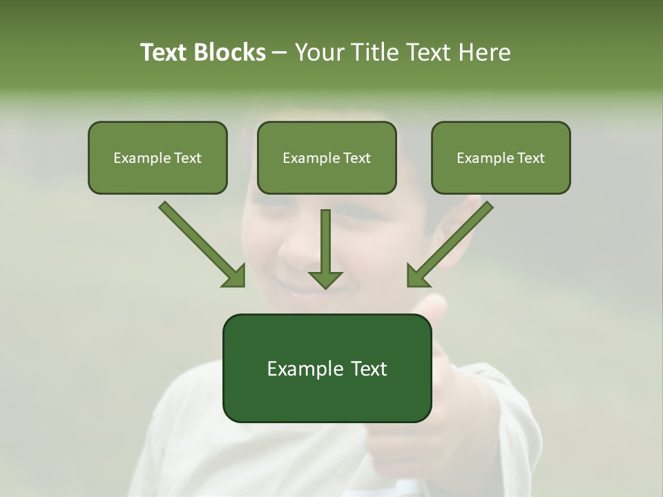 Young Boy Outside PowerPoint Template
