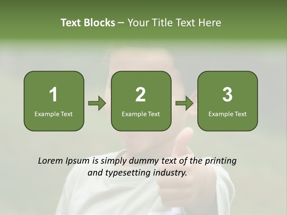 Young Boy Outside PowerPoint Template