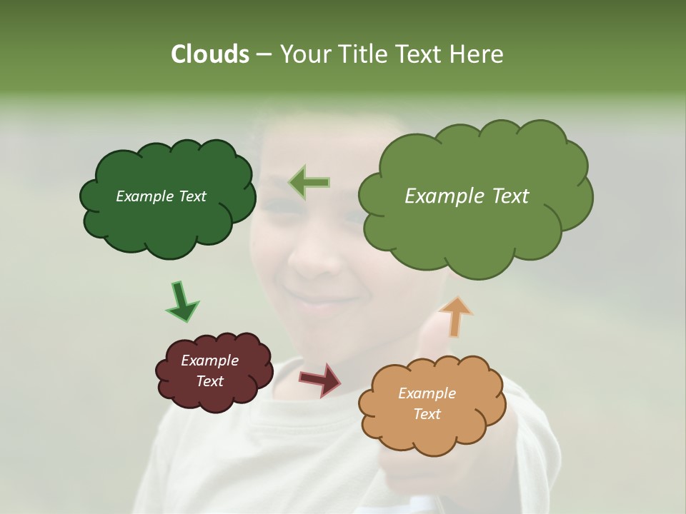 Young Boy Outside PowerPoint Template