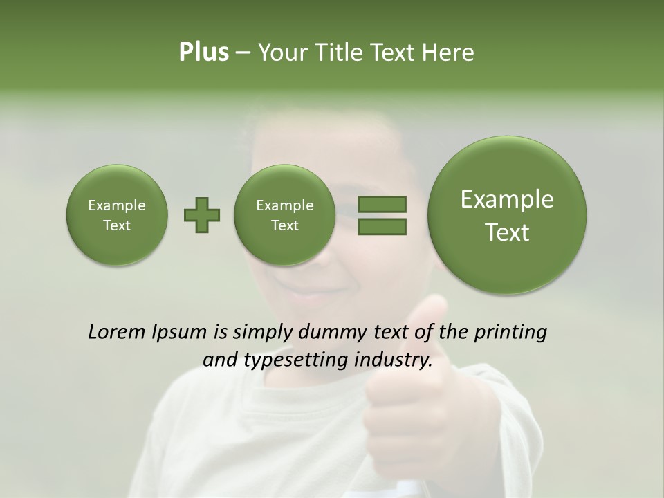 Young Boy Outside PowerPoint Template