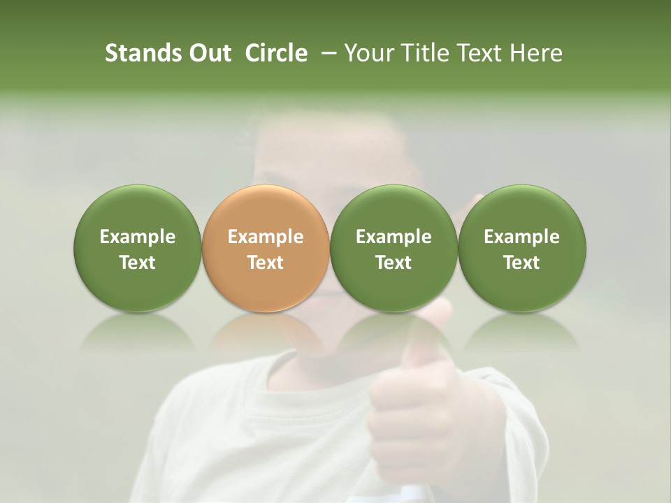 Young Boy Outside PowerPoint Template